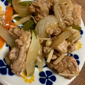 豚バラ肉と白菜の野菜炒め